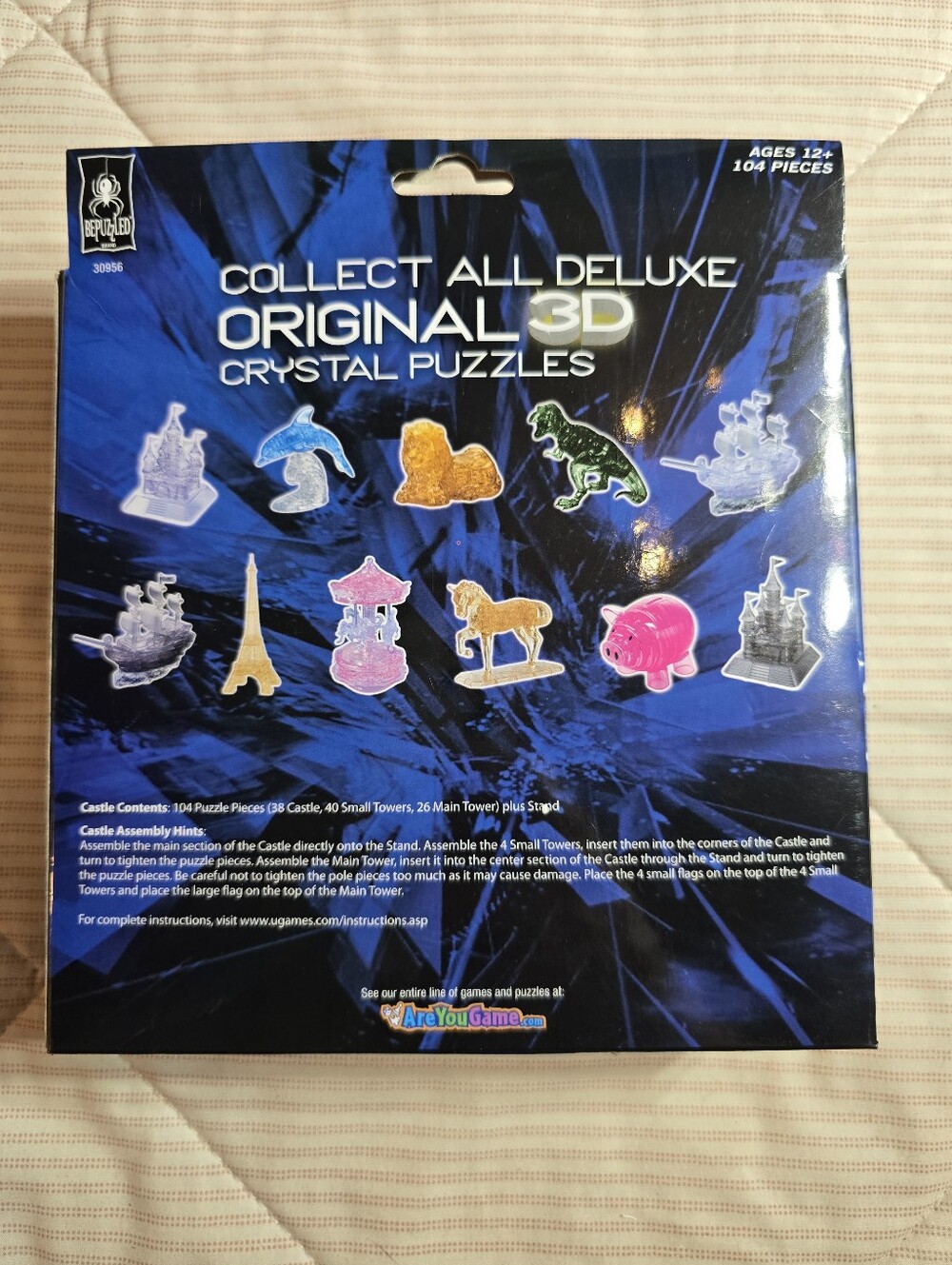 BePuzzled Original 3D Crystal Puzzle Castle Level 3 Deluxe Brainteaser - Picture 7 of 9